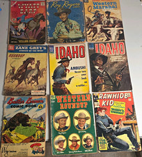 9 Vintage Western Comics Lot Rawhide Kid 42 Roy Rogers Wyatt Earp Dell Marvel picture