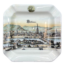 Vintage Plankenhammer Bavaria Porcelain Heilbronn Germany Souvenir Ashtray Dish picture
