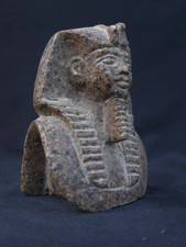 Ancient Egyptian Antiques King Tutankhamun Pharaoh Statue Rare Stone Bust Figure picture