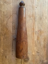 Antique 19th C Wooden Pestle Masher Primitive Kitchen Treen Turned Wood picture