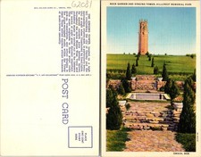 Omaha NE Rock Garden And Singing Tower Hillcrest Memorial Park Postcard 62081 picture