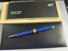 Montblanc Meisterstück Solitaire Le Petit Prince 163 Blue​ Ballpoint Pen​  picture