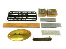Mixed Lot Factory Molds Pressed Signs Tags Miscellaneous Badges Marianne Stamps picture