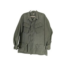 Vintage 1967 US Army Vietnam Jungle Fatigue Jacket 3rd Pattern OG-107 M Long picture