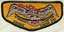 SIWINIS OA LODGE 252 LA AREA COUNCIL PATCH WYANDOT CHAPTER CHIEF LEC FLAP TOUGH picture