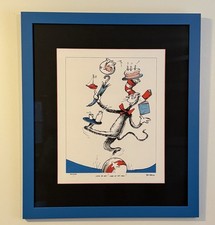 Dr Seuss Original Lithograph Look At Me Look At Me Now Limited Edition Framed picture