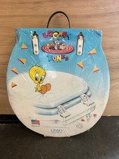 Vintage Looney Tunes Taz Padded Toilet Seat Cover — New in Original Packaging picture