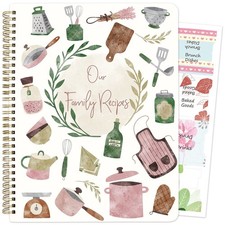 Blank Customizable Family Recipe Cookbook Write Your Own Recipes Personalized picture