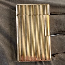 Vintage S.T. Dupont Lighter  18K Yellow Gold Jacket  136g Total Weight picture