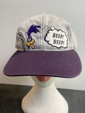 Road Runner Looney Tunes Warner Bros Cap Vintage 1998 Hat Beep Beep Rare NWOT picture