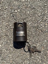 Vintage US Miracle Lock Corp High Security Armory Padlock w/Keys picture