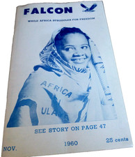 VINTAGE  AFRICAN AMERICAN MAGAZINE FALCON OAKLAND CAL w/RECEIPT 1960 picture