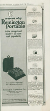 1924 Remington Portable Typewriter Leader 6 Reasons Vintage Print Ad A1 picture