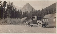 Antique Washington 1920 Vintage Car Snoqualmie Pass King County - Original Photo picture
