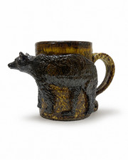 Amy Romaniec 3DBear Mug Handmade Studio Pottery Stoneware Wildlife Cabin picture