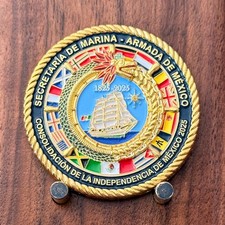 Mexican Navy Armada de Mexico 200th Anniversary Challenge Coin  M#28 picture