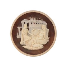 Vintage 1979 Incolay Stone Antony Cleopatra Plate Carl Romanelli Great Romances picture