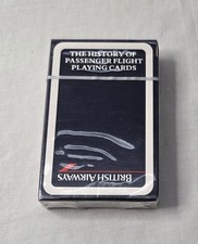 BRITISH AIRWAYS PLAYING CARD DECK NIP NOS AIRPLANE HISTORY OF PASSENGER FLIGHT picture