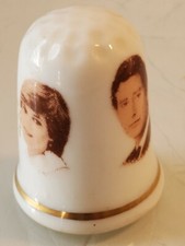Princess Diana Thimble Porcelain THEODORE PAUL GOLD GILDING MINT SHAPE RARE box6 picture