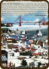 1961 SAN FRANCISCO CALIFORNIA TOURISM ART Vintage Look Replica Metal Sign picture