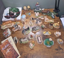 Lot Of 28 Schmid Lowell Davis Figurines, Fox Fire Farms & RFD America MAKE OFFER picture