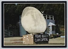 Pismo Beach California, Clam Capital Statue, Vintage Postcard picture