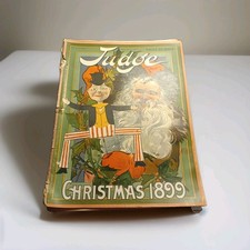 JUDGE Magazine Christmas 1899 Original Chromolithograph Cover RARE Antique picture