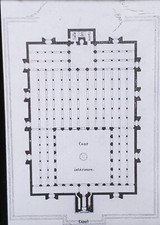 Plan, Mosque of Mansourah, Tlemcen, Algeria, Magic Lantern Glass Slide picture