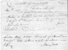 Boston Tea Party Participant Makes Payment For Ammunition Freight In 1817 picture