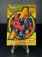 Topps Chrome Marvel Spider-Man Gold Wave /50 The New Avengers 20th Anniversary picture
