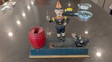 Antique (1930s) Trick Dog Hubley Cast Iron Mechanical Bank  picture