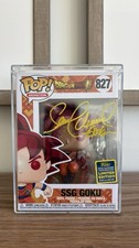 SSG Goku -Funko Pop 827 -Signed By Sean Schemmel - 2020 SDCC Shared + Protector picture