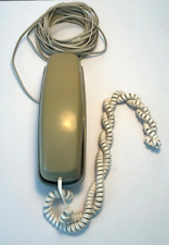 VINTAGE RADIO SHACK WALL HANGING PHONE GREY MODEL NUMBER 43-587 PUSH BUTTON picture