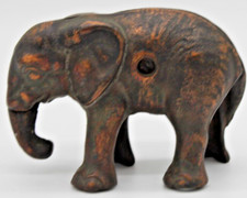 VTG Bronze Elephant Coin Bank Metal picture