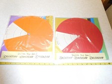 One Vintage New Colorful Perpetual Circular Creative Callendar (two available) picture