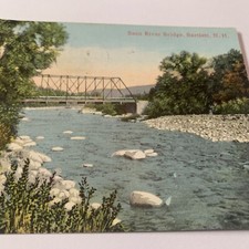 Saco River Bridge Bartlett NH New Hampshire c1919 Antique Postcard picture