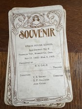 Vintage 1902 Ohio Stack-House Public School Souvenir Morrow Mt Gilead Franklin23 picture