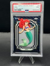 2024 Topps Chrome Disney ARIEL #46 Black /10 PSA 9 POP 2 picture