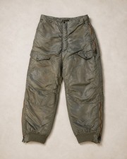 Vintage USAF Air Crew Heavy F-1B Flight Pants Size 32 Olive Military picture