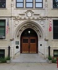 Photo:Buffalo Seminary Buffalo New York 1908 Entrance Doorway School picture