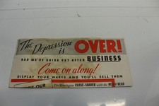 Vintage Advertising Pamphlet For General Shaver The Depression Is Over Headline picture
