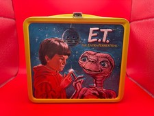 Vintage 1982 Aladdin E.T. The Extra Terrestrial Metal Lunchbox with Thermos picture