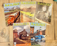 VTG RAILFAN Magazine Lot of 5 : Spring/Fall/Winter 1975, Spring 1976, Feb 1978 picture