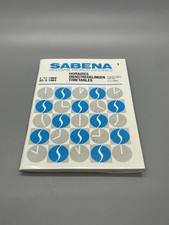 SABENA Belgian World Airlines Timetable 1984–1985 Winter Season Ephemera picture