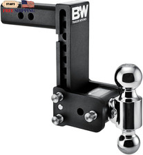 B&W Trailer Hitches Tow&Stow Adjustable Trailer Hitch Ball Mount Fits 2