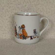 Vintage Walt Disney Productions The Aristocrats Porcelain Coffee Mug Japan picture