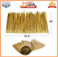 16.5ft x 16 Straw Roof Thatch-Mexican Style Artificial Palm Thatch Rolls Tiki x picture