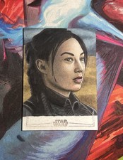 2026 TOPPS CHROME STAR WARS GALAXY FENNEC SHAND SKETCH BY SCOTT HOUSEMAN picture