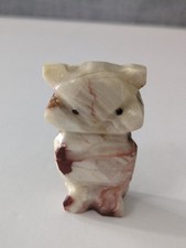 Vintage. Hand Carved Onyx Bear Figurine 2 1/4