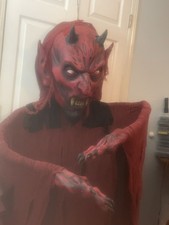 Spirit Halloween ? 12 Foot Hanging Devil Retired Halloween Prop RARE picture
